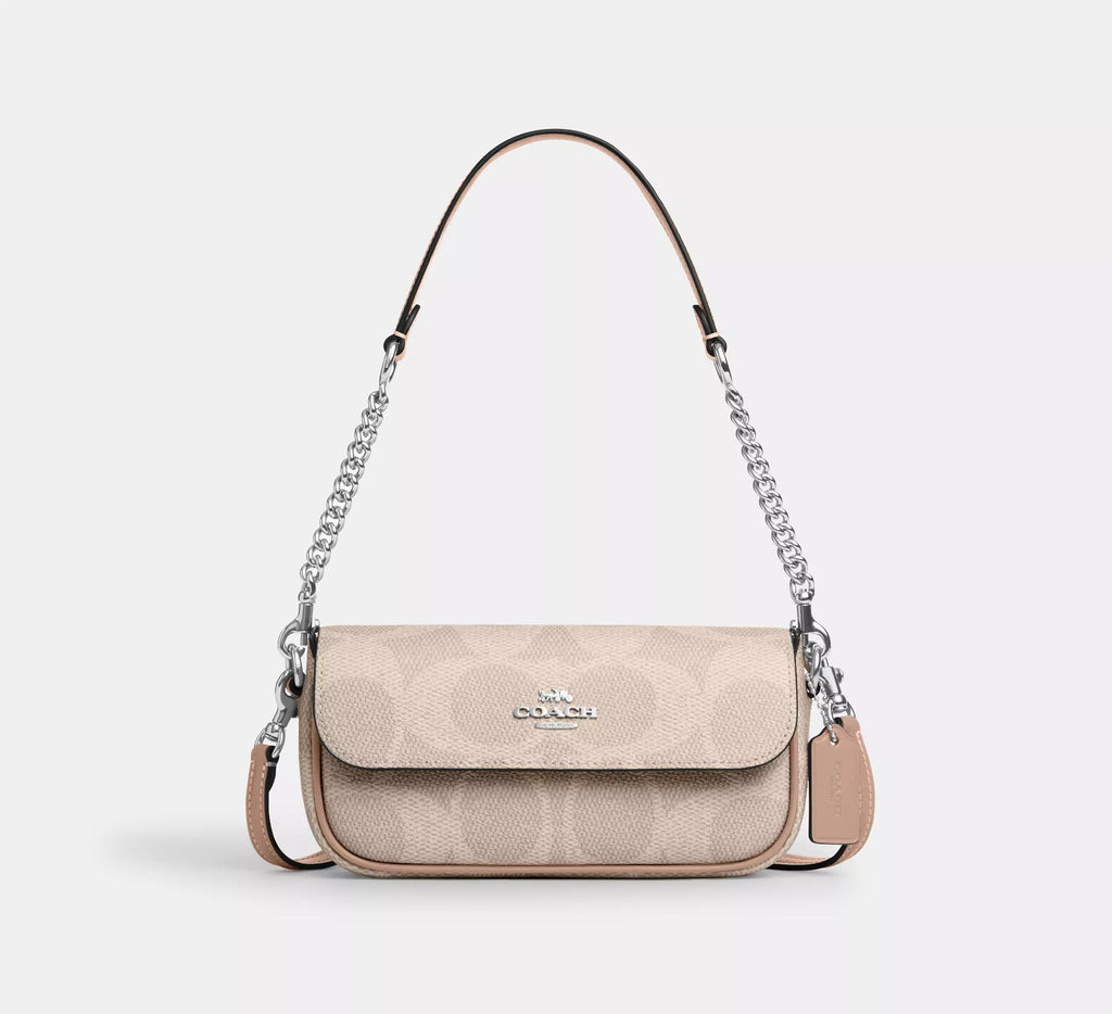 Torebka Coach Hailey Flap Bag in Signature Canvas – Brown / Black (Brązowa / Monogram)