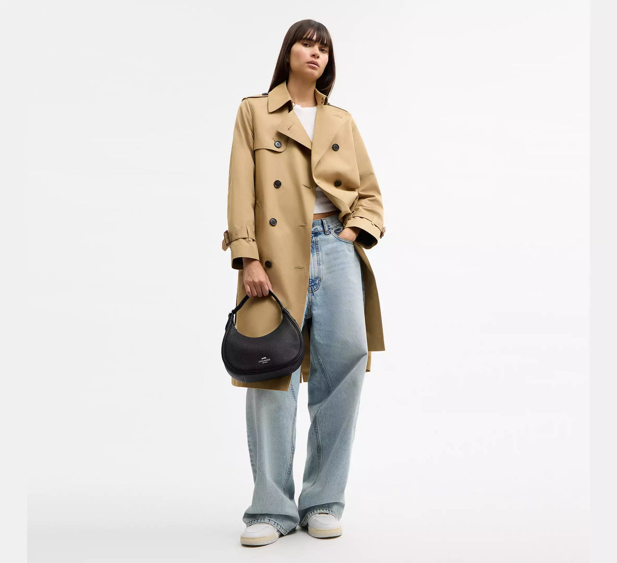 Torebka Coach Emily Shoulder Bag – Black / Gold (Czarna / Elegancka)
