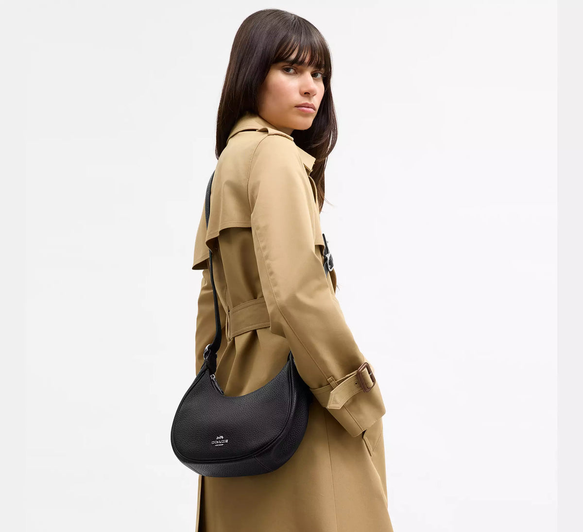Torebka Coach Emily Shoulder Bag – Black / Gold (Czarna / Elegancka)