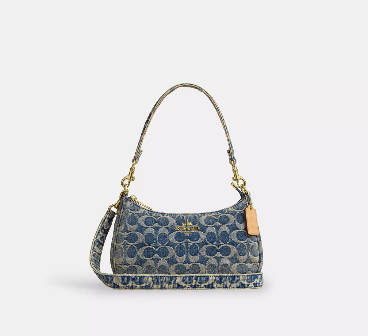 Torebka Coach Teri Shoulder Bag in Signature Denim – Blue / Denim (Niebieski Dżins / Monogram)