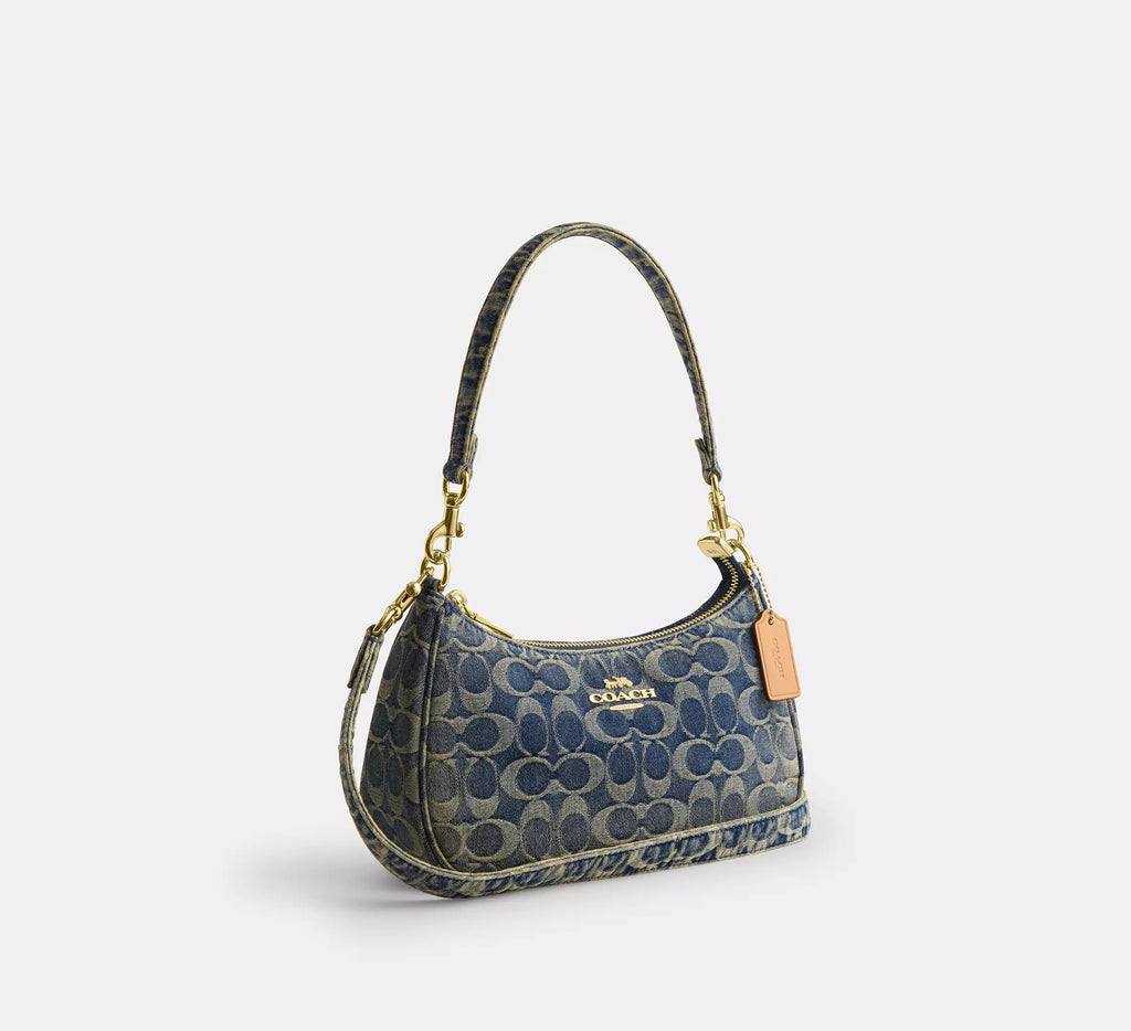 Torebka Coach Teri Shoulder Bag in Signature Denim – Blue / Denim (Niebieski Dżins / Monogram)
