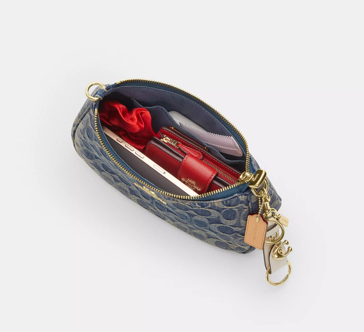 Torebka Coach Teri Shoulder Bag in Signature Denim – Blue / Denim (Niebieski Dżins / Monogram)