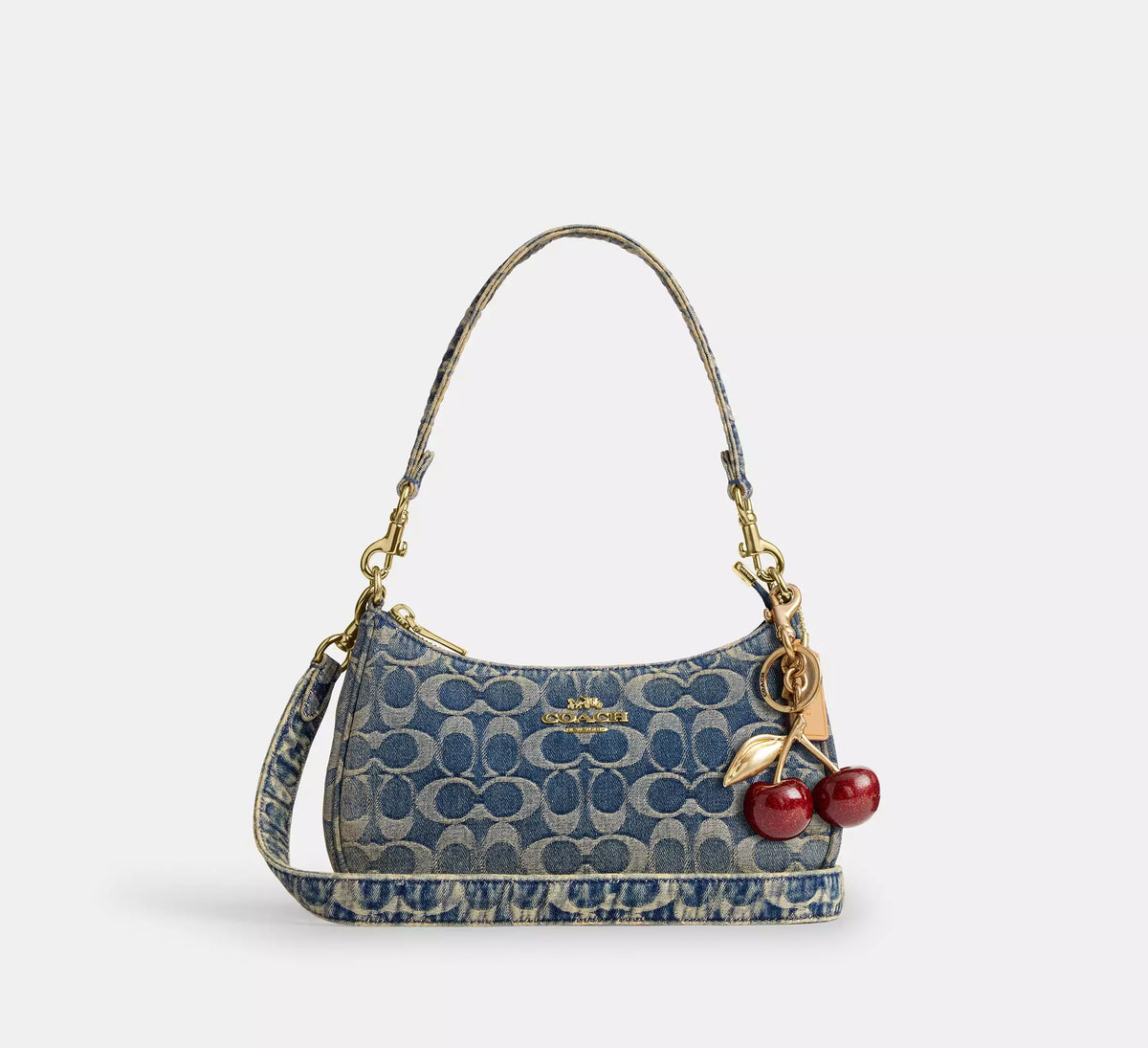 Torebka Coach Teri Shoulder Bag in Signature Denim – Blue / Denim (Niebieski Dżins / Monogram)