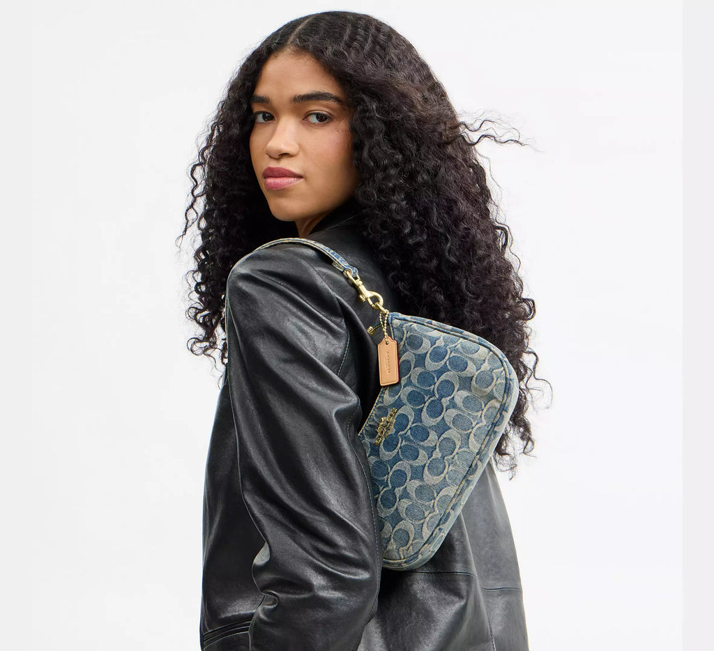 Torebka Coach Teri Shoulder Bag in Signature Denim – Blue / Denim (Niebieski Dżins / Monogram)