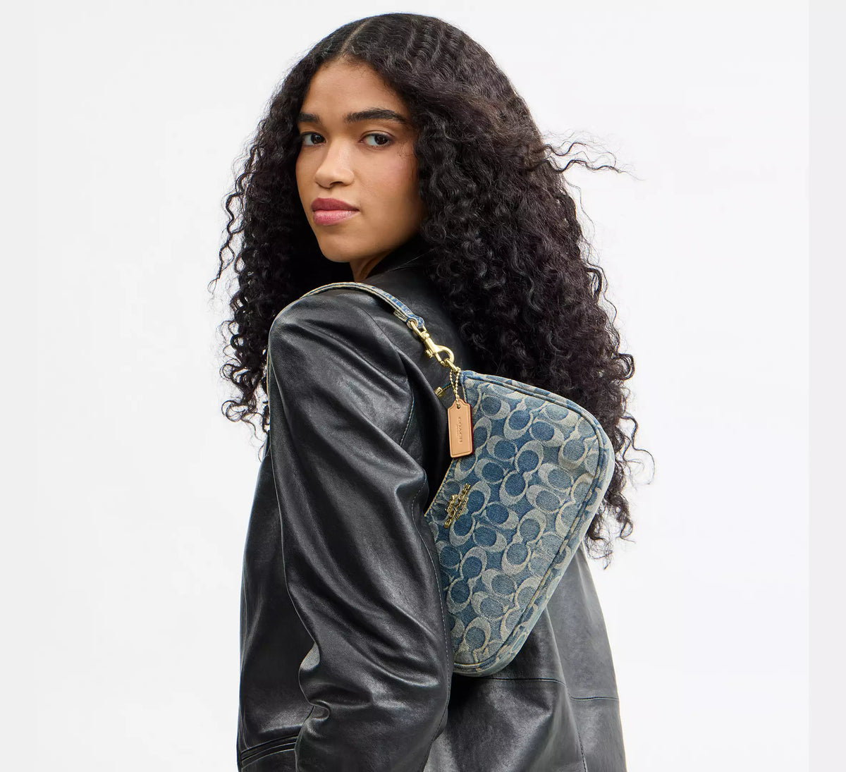 Torebka Coach Teri Shoulder Bag in Signature Denim – Blue / Denim (Niebieski Dżins / Monogram)