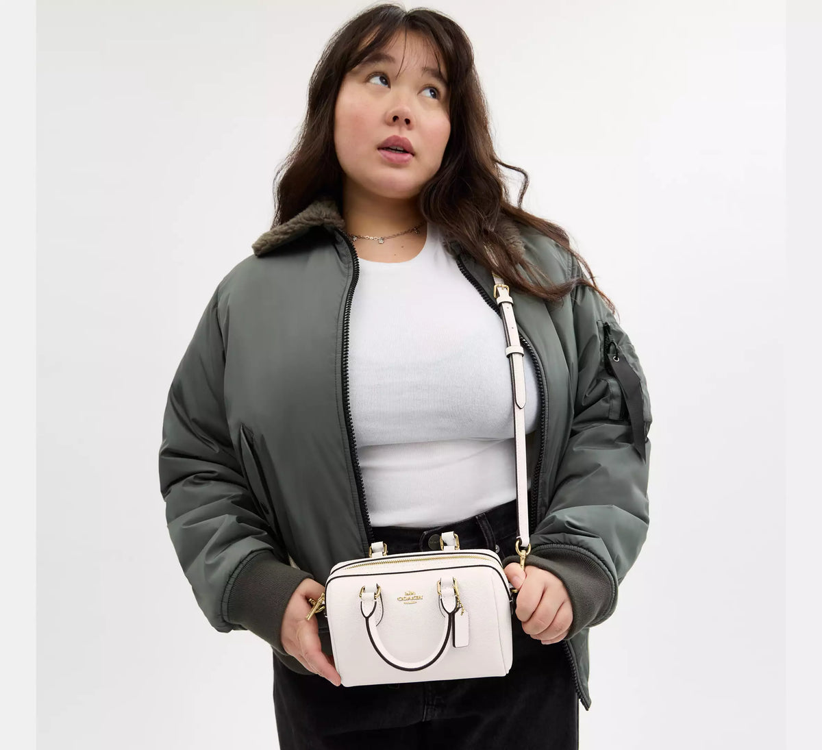 Torebka Coach Mini Rowan Crossbody Bag – Black / Gold (Czarna / Elegancka)