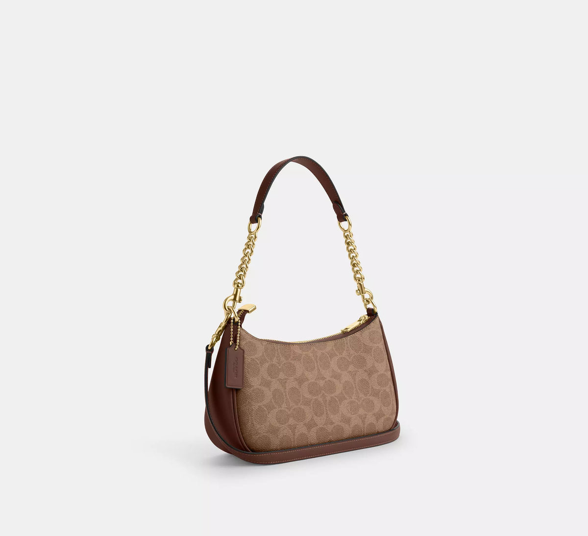 Torebka Coach Teri Shoulder Bag in Signature Canvas – Brown / Khaki (Brązowa / Monogram)