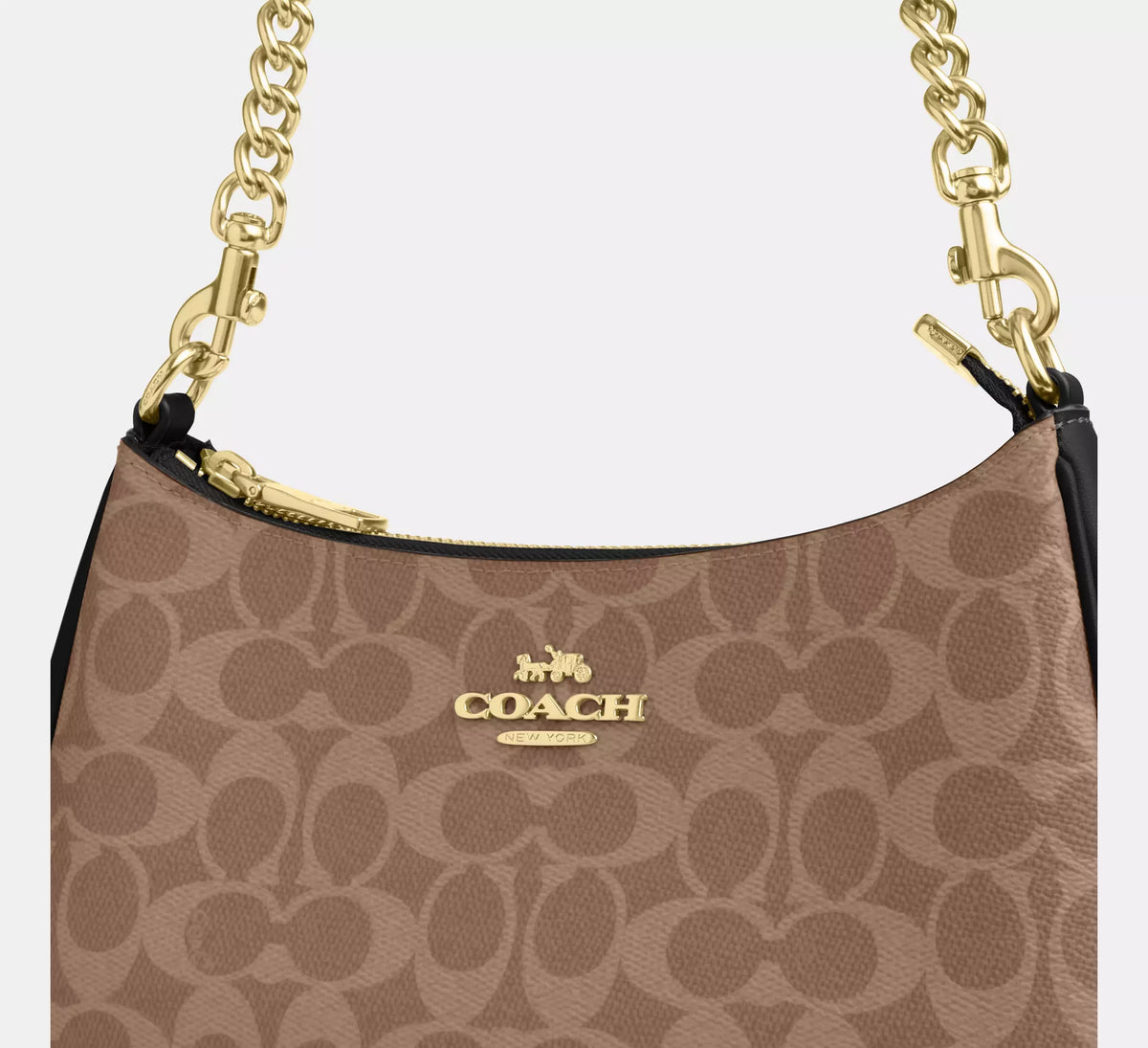 Torebka Coach Teri Shoulder Bag in Signature Canvas – Brown / Khaki (Brązowa / Monogram)