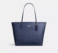 Torebka Coach Gallery Tote in Signature Canvas – Midnight Navy / Blue (Granatowa / Monogram)