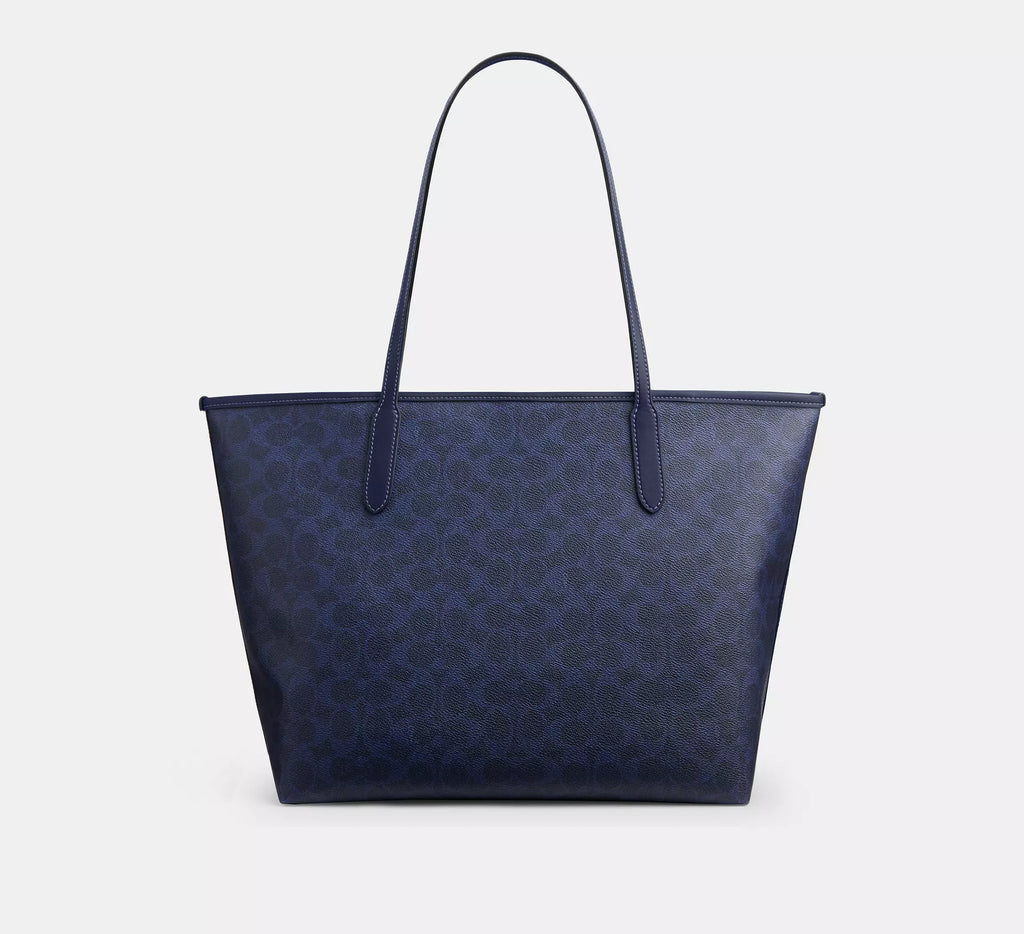 Torebka Coach Gallery Tote in Signature Canvas – Midnight Navy / Blue (Granatowa / Monogram)
