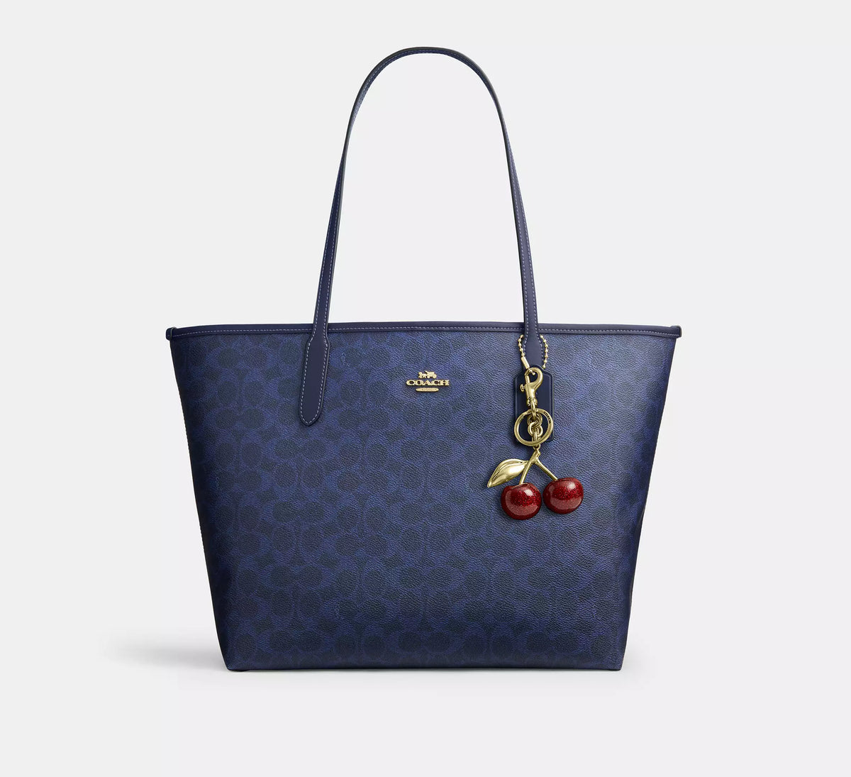 Torebka Coach Gallery Tote in Signature Canvas – Midnight Navy / Blue (Granatowa / Monogram)